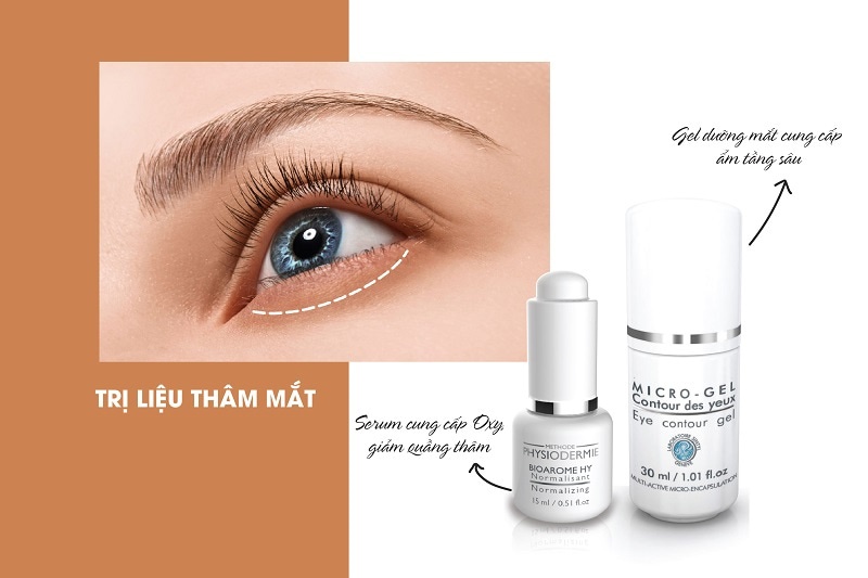 Bộ đôi trị liệu thâm mắt: Bioarome HY + Eye Contour Gel