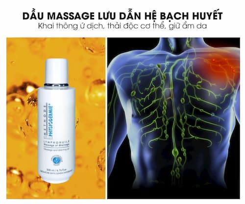 Liệu trình thải độc da body tại spa uy tín 3 Dầu dưỡng massage lưu dẫn hệ bạch huyết