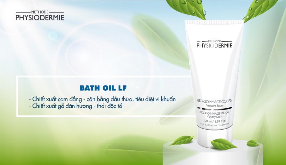 Liệu trình trị viêm chân lông ở lưng không tái phát 5 Tinh dầu tắm thải độc tố - điều trị viêm chân lông Bath Oil LF