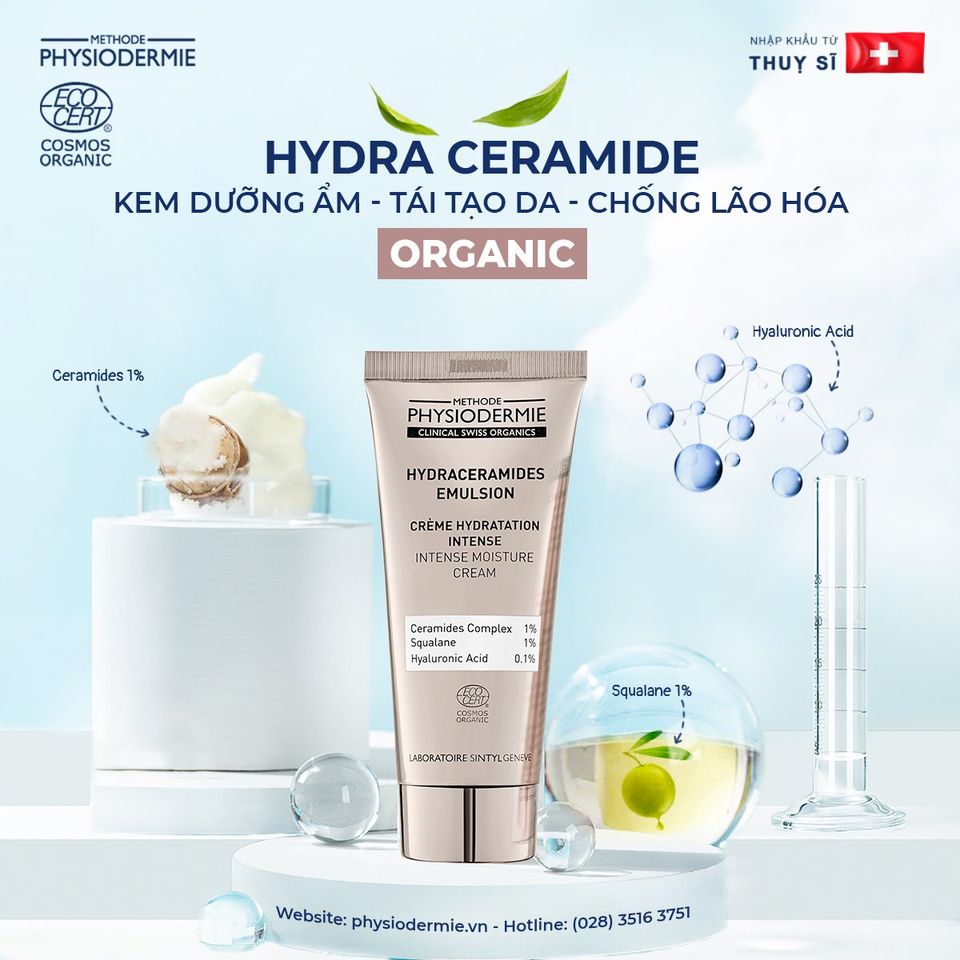Kem dưỡng khóa ẩm chuyên sâu, chống lão hóa "Hydra Ceramides Emulsion" 4 Hydra Ceramide Emulsion