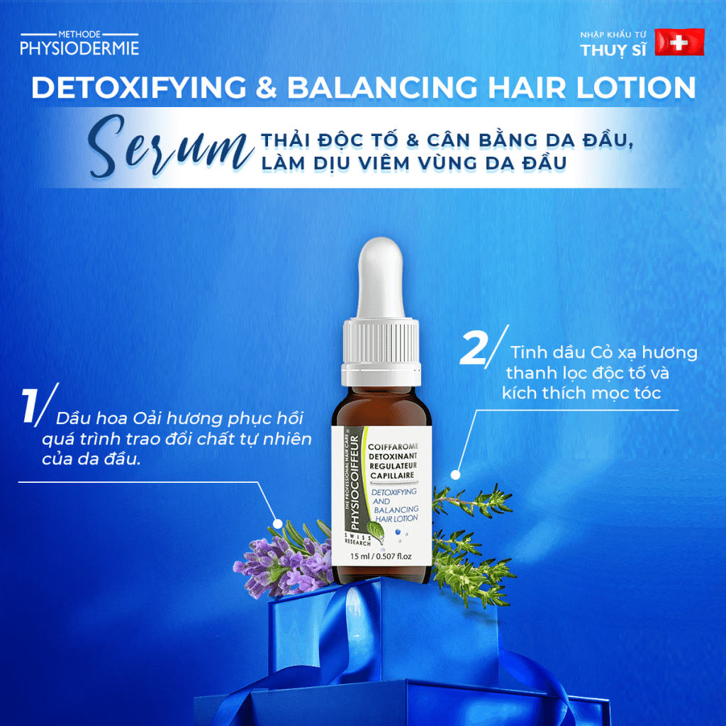 Detoxifying & Balancing Hair Lotion Serum thải độc tố, cân bằng da đầu