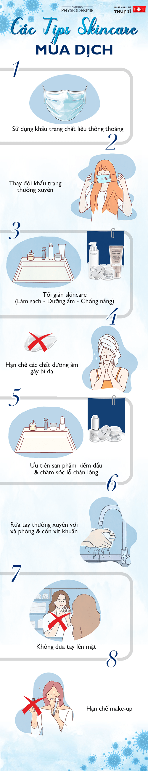 Bật mí 8 tips skincare mùa dịch 1 5 tips skincare mùa dịch
