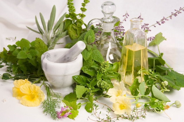 Các thành phần thiên nhiên thường được sử dụng trong mỹ phẩm thiên nhiên thường là hoa cúc, bạc hà, rau má
