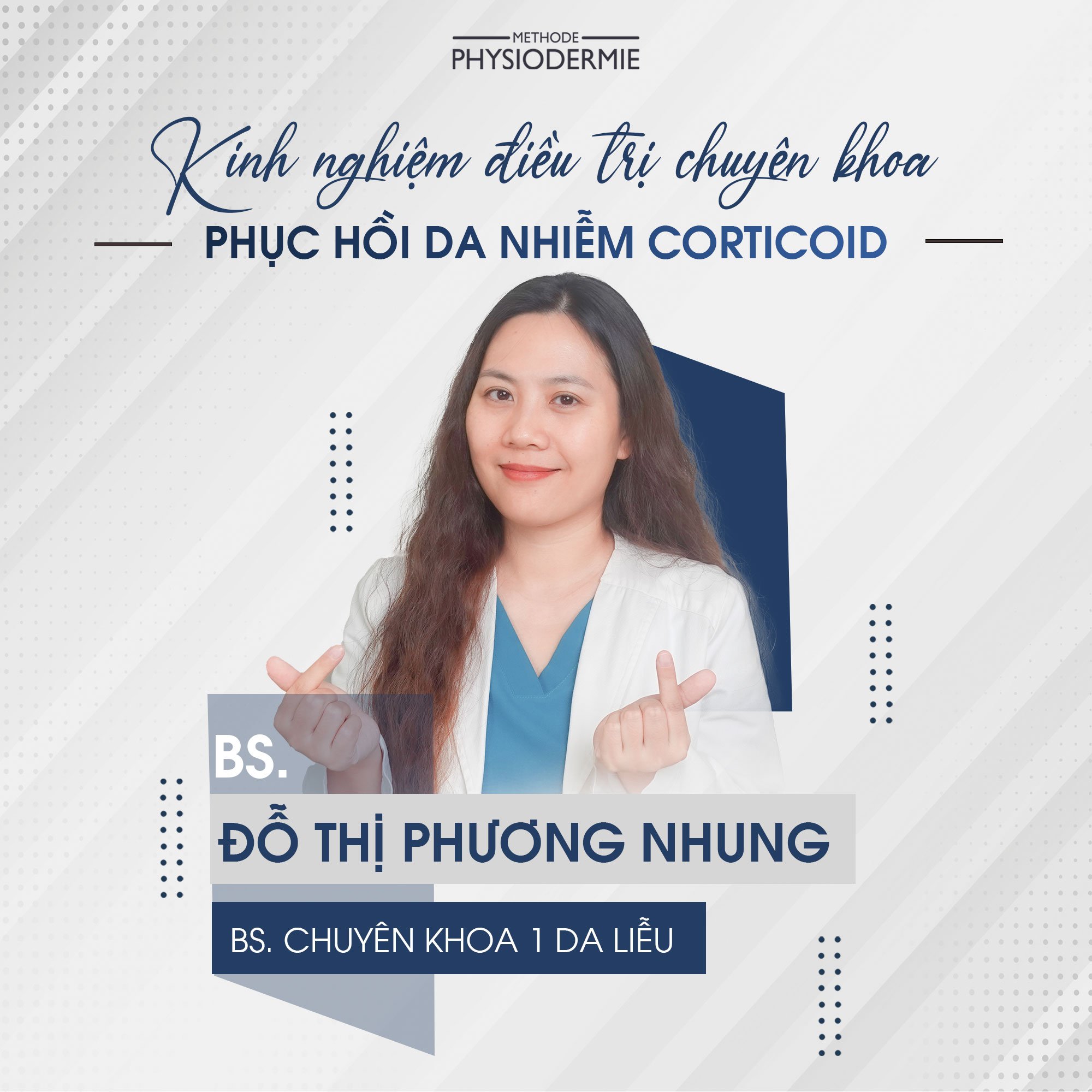Bs. Đỗ Thị Phương Nhung - BS. CK1 Da Liễu hiện đang quản lý phòng khám da liễu Thăng Long tại Hà Nội