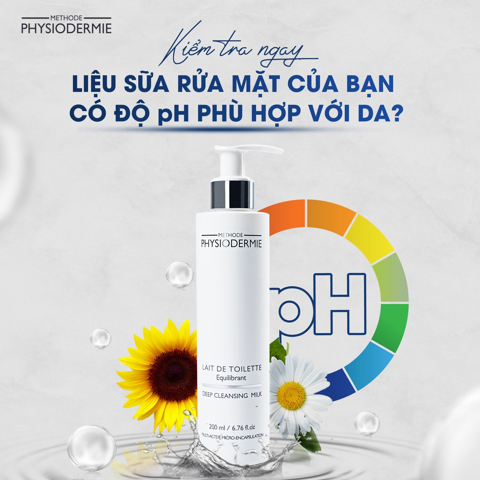 Sữa rửa mặt Deep Cleansing Milk sẽ giúp sạch sâu và cân bằng độ pH và không làm khô da