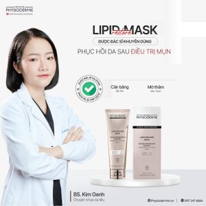 Mat na Lipid Restore Mask duoc bac si chuyen khoa da lieu khuyen dung cho lan da sau dieu tri mun