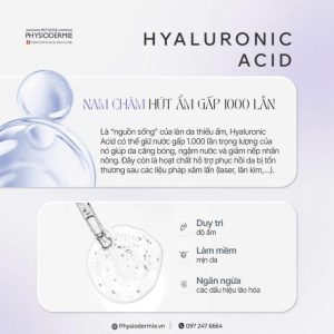 Hyaluronic Acid la thanh phan ket hop voi Retinyl Retinoate de bo sung do am con thieu