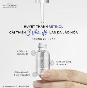 Huyet thanh Retinoate Program giai quyet 3 van de lao hoa da