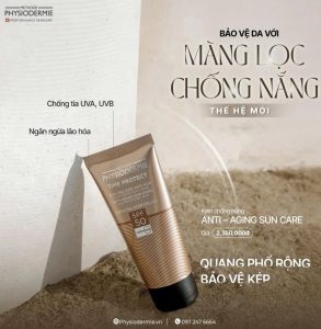 Kem chong nang Anti – Aging Sun Care SPF50 vua bao ve da vua chong lao hoa