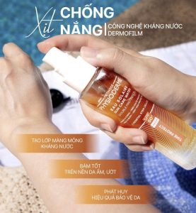 Xit chong nang Suncare Water SPF50 chinh phuc moi vung da kho cham toi