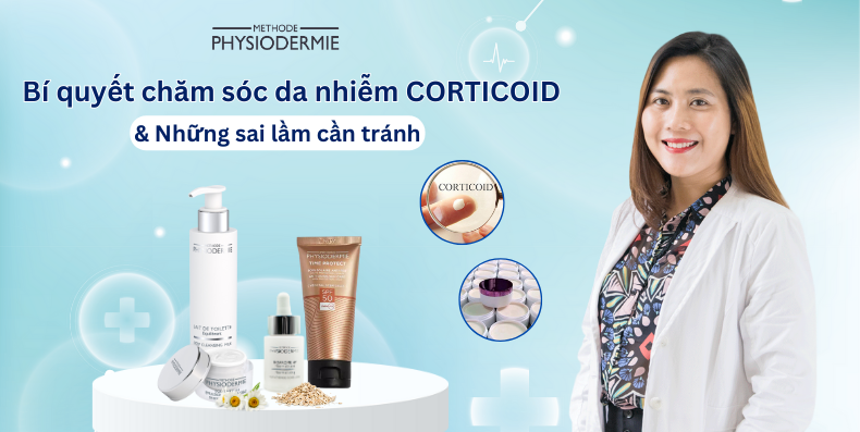 Thiet ke anh web 3 bí quyết chăm sóc da bị nhiễm Corticoid từ chuyên gia