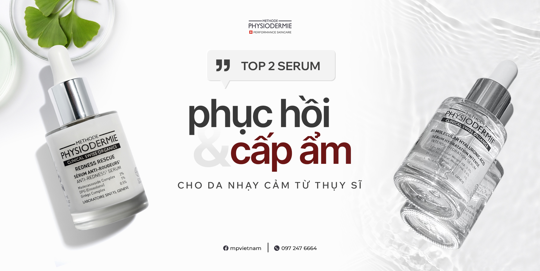 Serum cho da nhạy cảm từ Thụy Sĩ